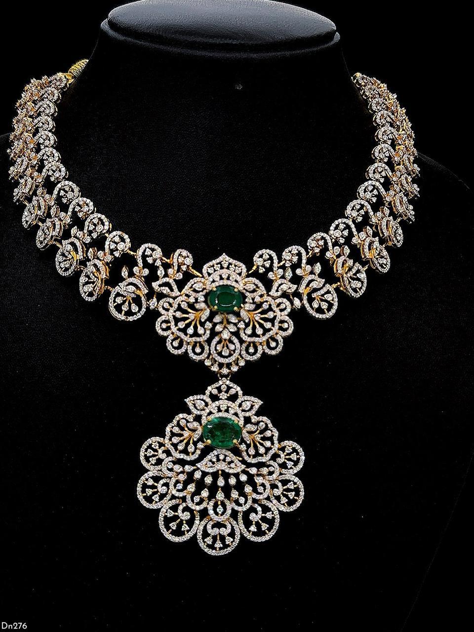 Brinda Gold and Diamonds - Traditional Gold Diamond Bridal Necklace